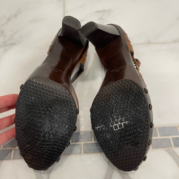 Stuart Weitzman high heel clog sandals - Picture 6 of 7